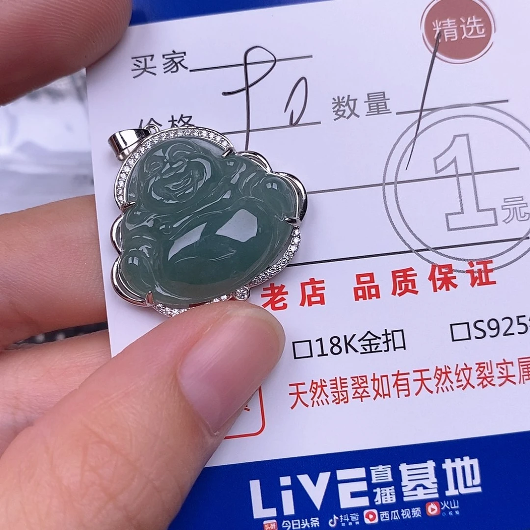 时***间翡翠银S925镶嵌颈饰