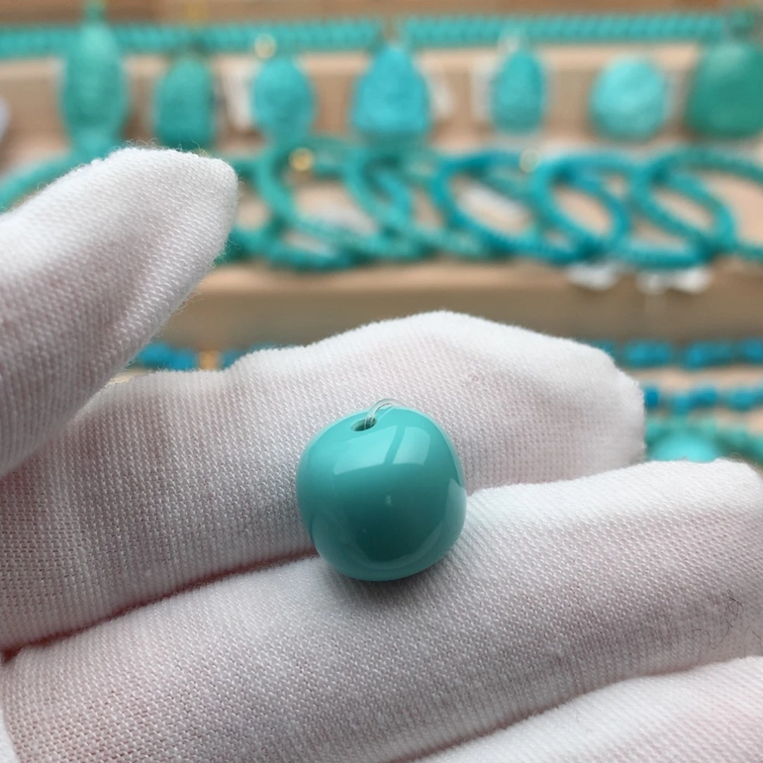 绿松石未镶嵌珠宝奇石13mm