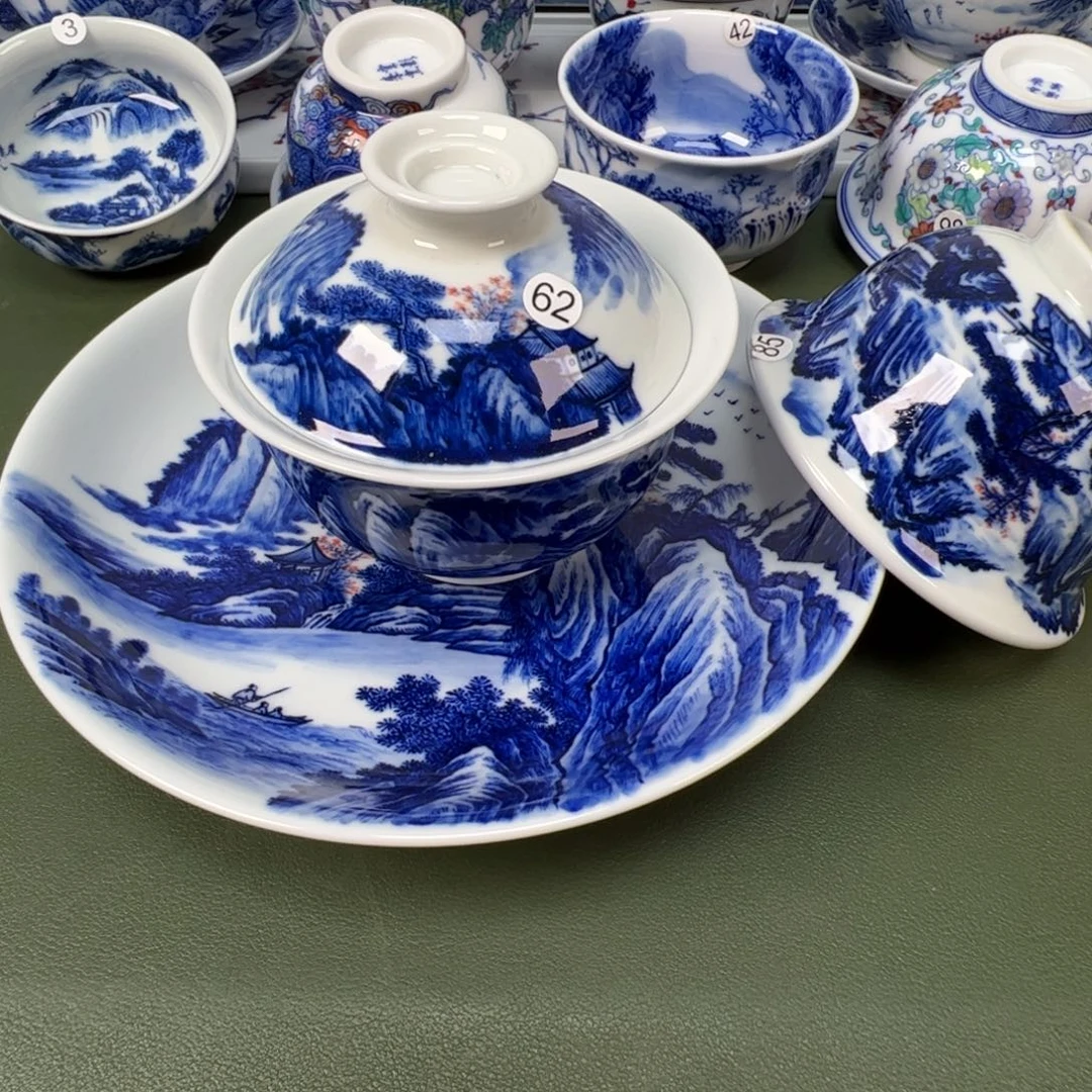 陶瓷景德镇纯手工纯手绘茶具木木62 85 16