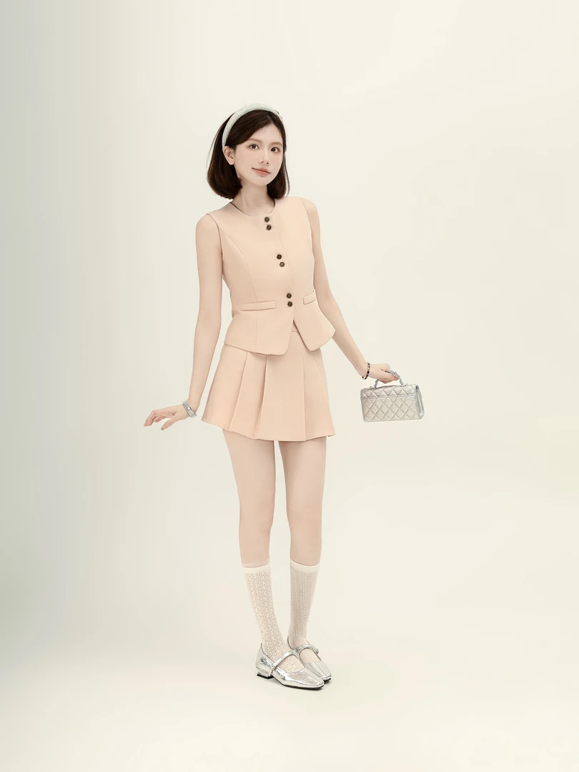 【芝士Cheese】夏日莫利纳 优雅气质西装马甲套装夏季时尚轻熟显瘦