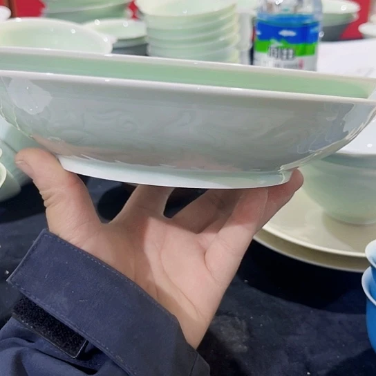 摆件陶景德镇瓷器精品盘2个