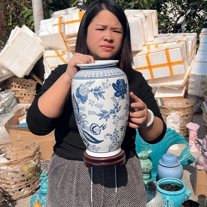 瓶高度33厘米口径12厘米微瑕捡漏底孔