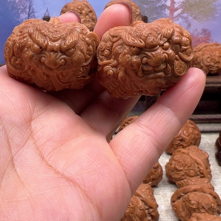 核桃把件蛤蟆头貔貅