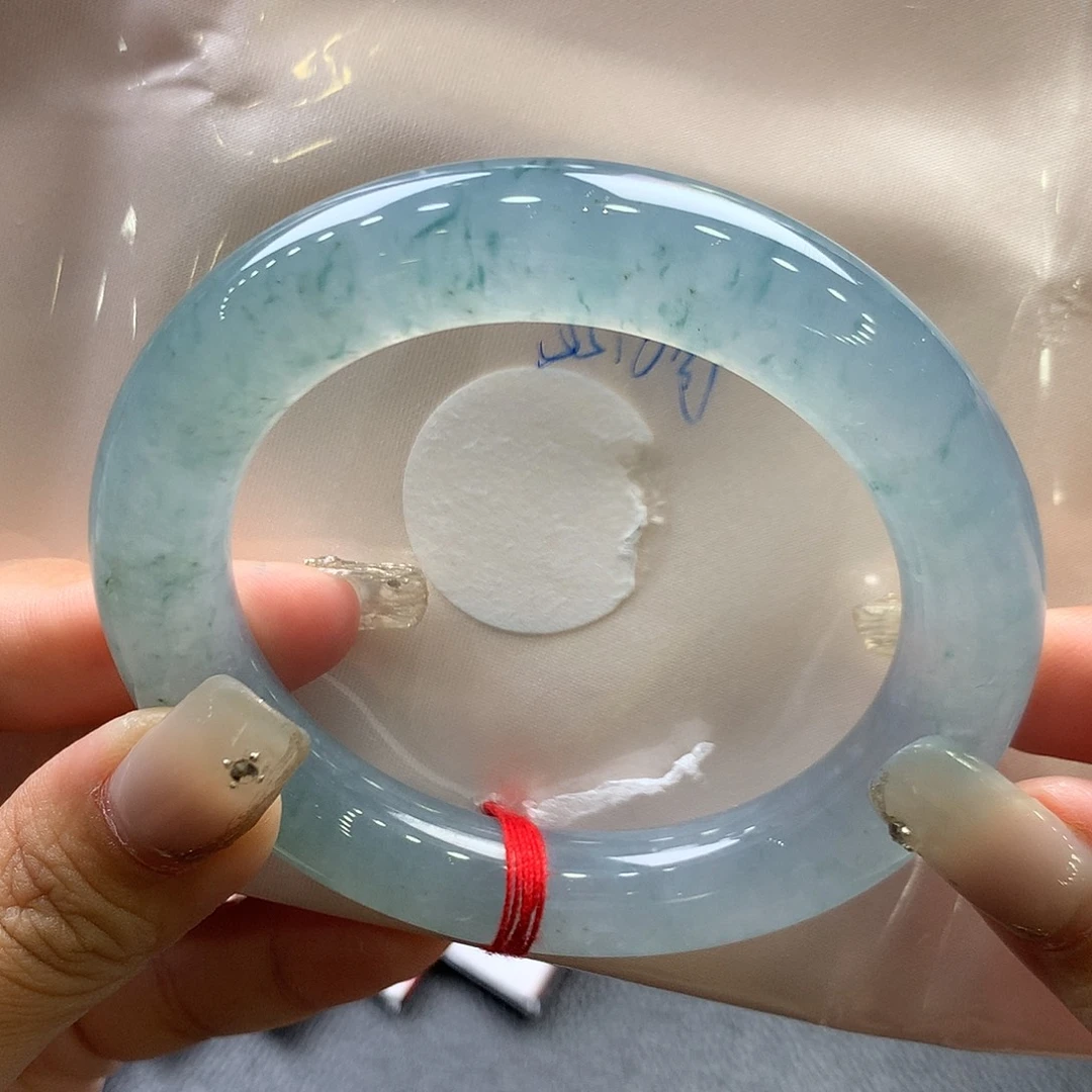 翡翠手镯未镶嵌55.5圆条