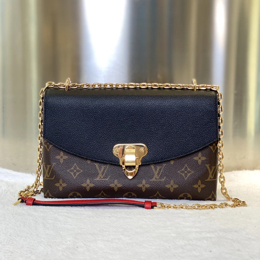 99新 LouisVuitton/路易威登 古有98新LV黑盖邮差包3959