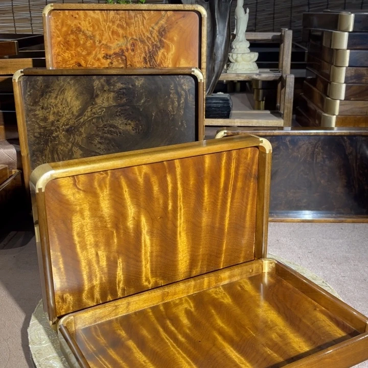 金丝楠闽***艺金丝楠木文盘