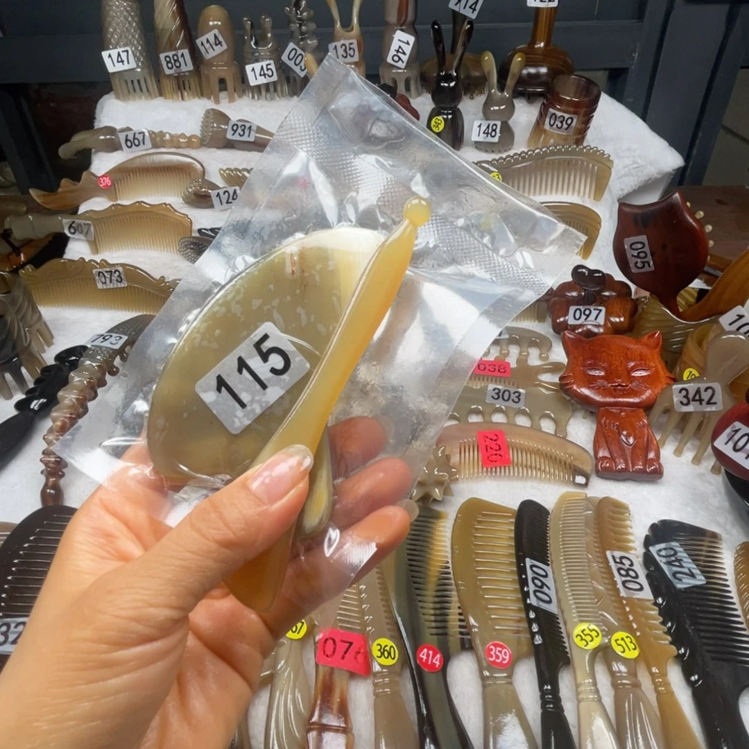 寒***影牛角梳牛角福利款