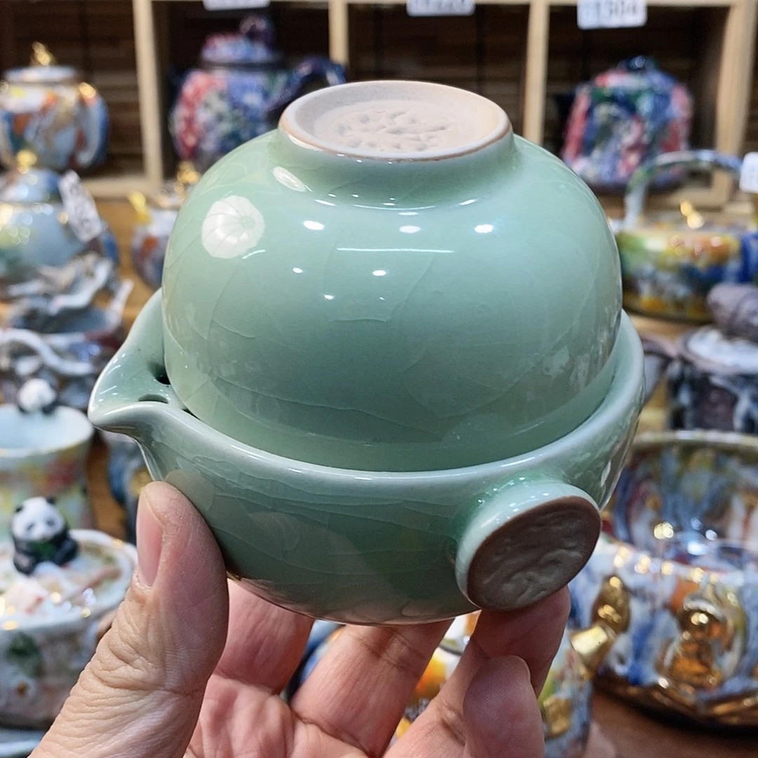 粗陶志野柴烧茶器