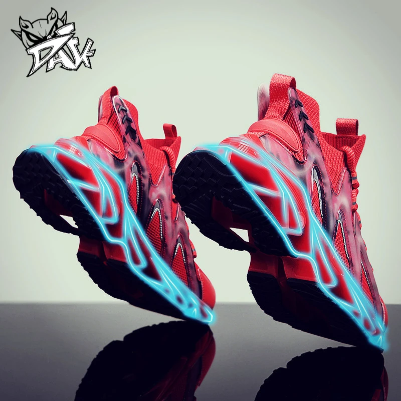 刀锋专业跑步鞋男鞋2024新款夏季厚底增高男士休闲鞋子男士运动鞋