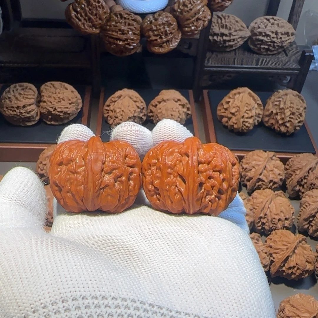 文玩核桃把件飞*雨43尺全品元宝