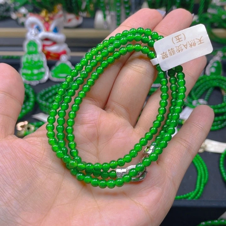 翡翠未镶嵌颈饰高货项链4