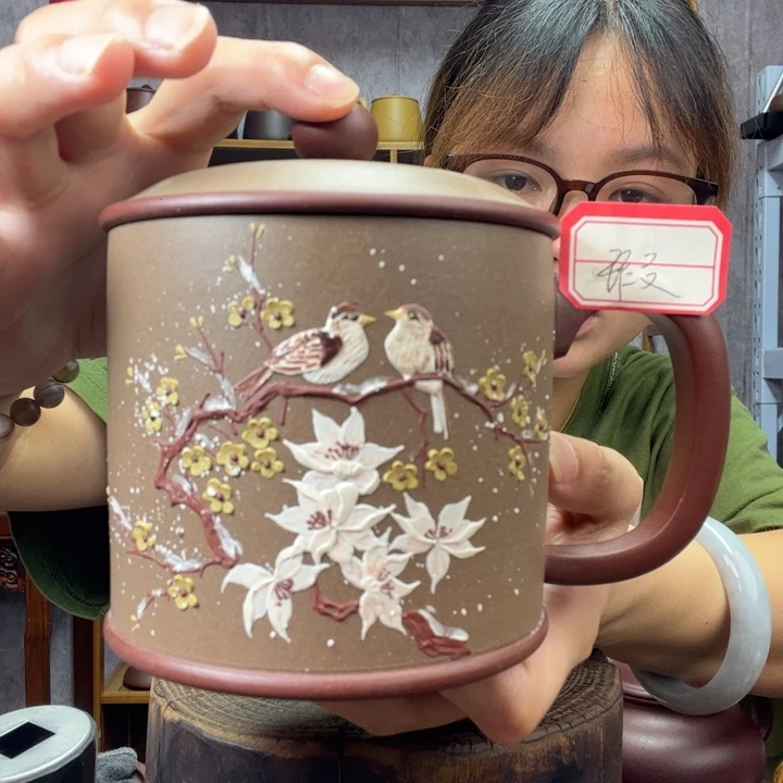 茶杯紫砂原矿紫砂杯