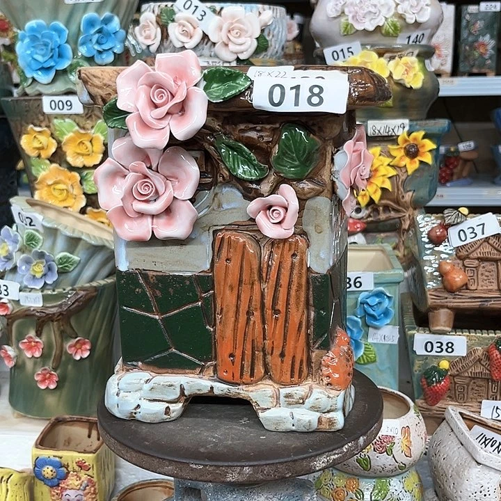 紫砂花盆粗陶材质多肉花盆