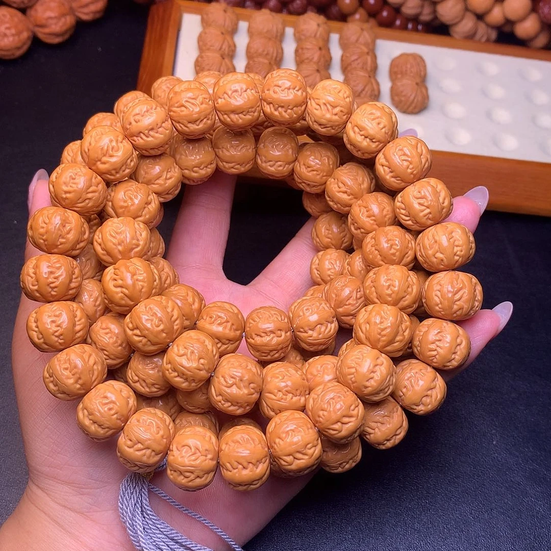 非***凡吊坠猴头核桃新麻瓜八愣88颗吊坠金蝉1.6尺寸