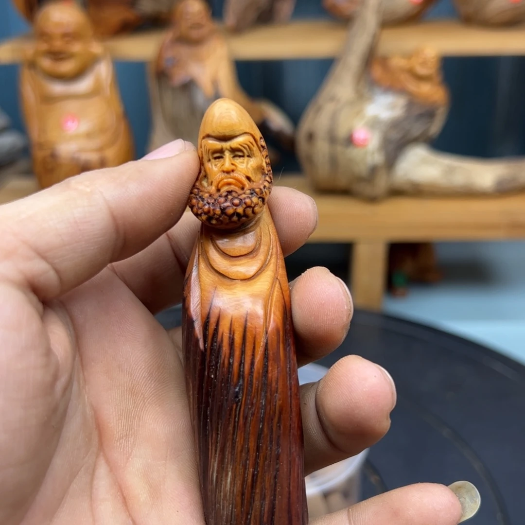 木郭*肉崖柏木摆件手把件