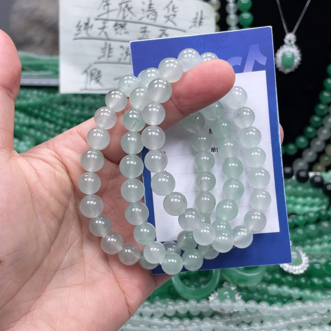 未镶嵌手链石英质玉（非洲翠）三条99