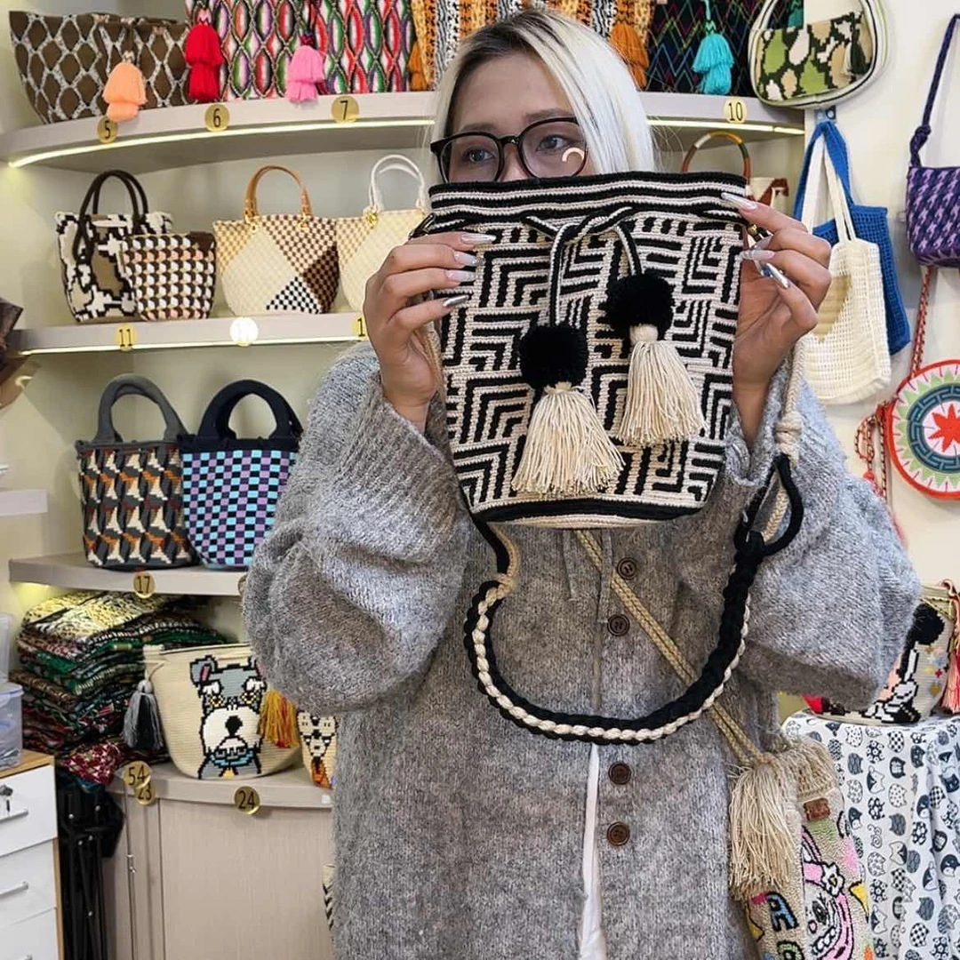 【闪购商品】棉黑米百搭款手工包