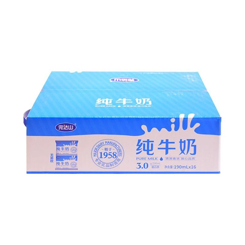完达山枕纯牛奶 190ml*16包/箱