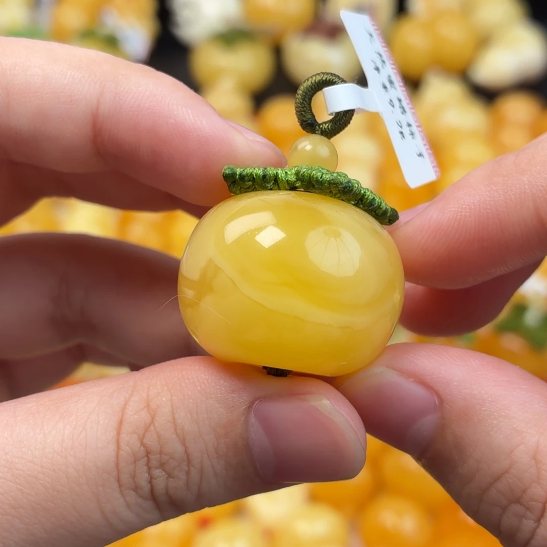 蜜蜡未镶嵌毛衣链蜜蜡