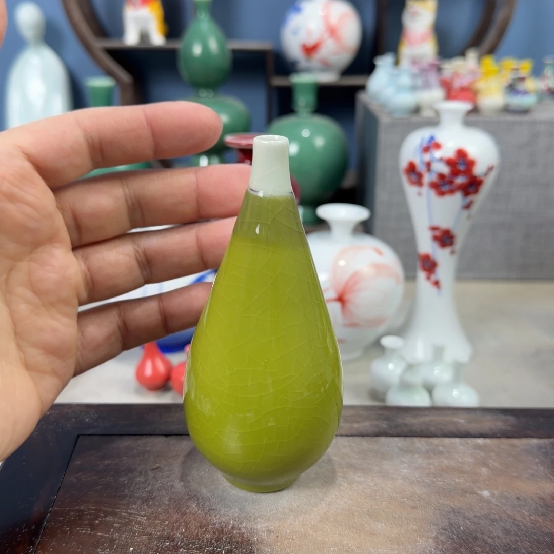 陶瓷手工小花器摆件