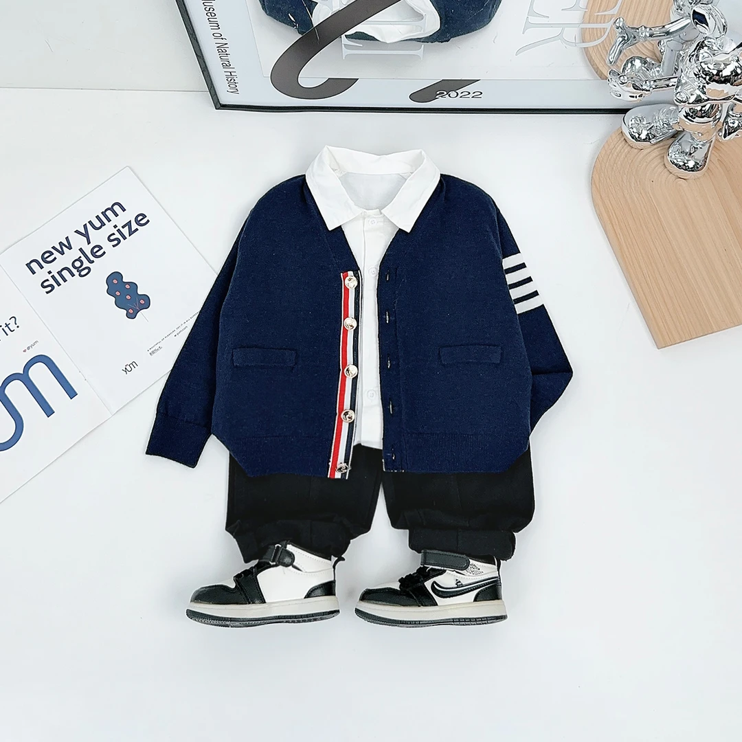 男童毛衣针织开衫外套儿童2025新款春装潮 YM2235 悠悠童话童装