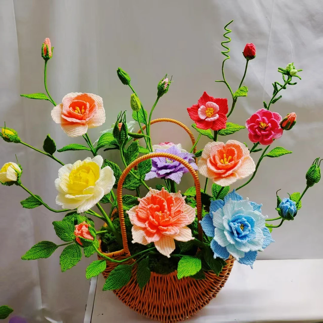 巧巧手作的第十个各种毛线钩花视频教程合集100节课程-读书卡