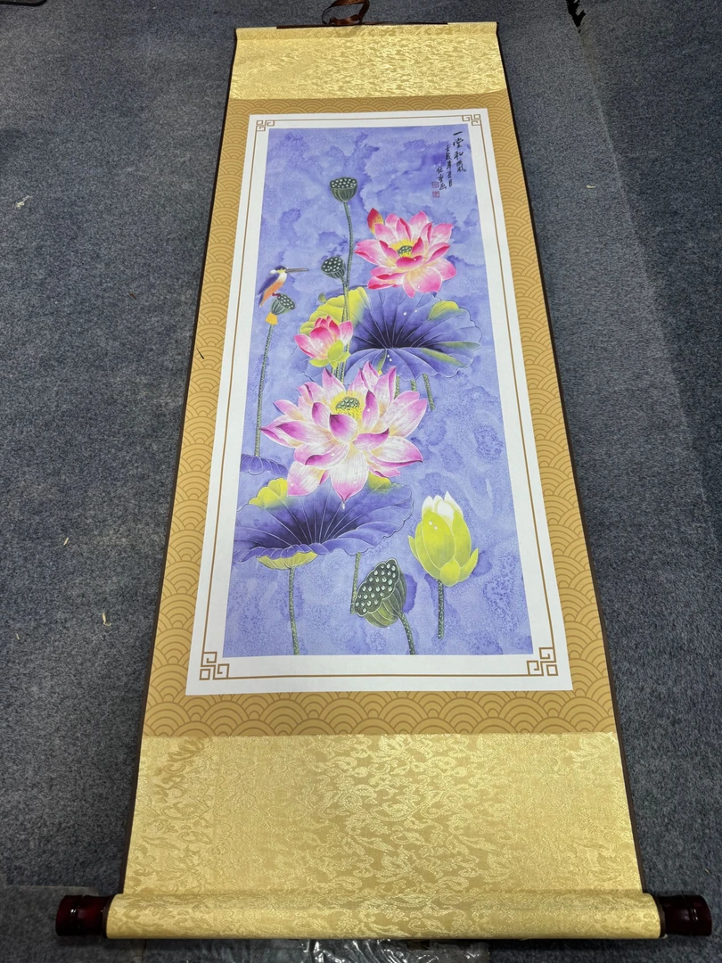《一堂和气》 宽45高140 国画9.20