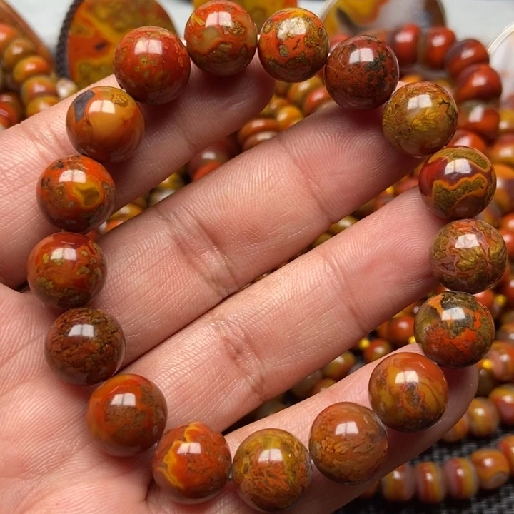 玛瑙/玉髓手串未镶嵌肥*