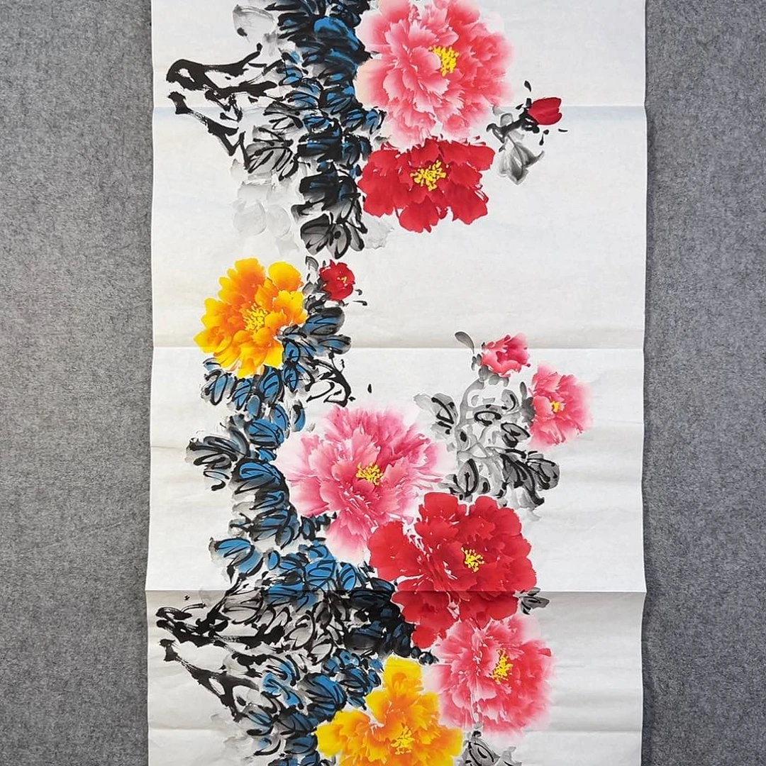 国画044 牡丹花等经济植物和花卉资源