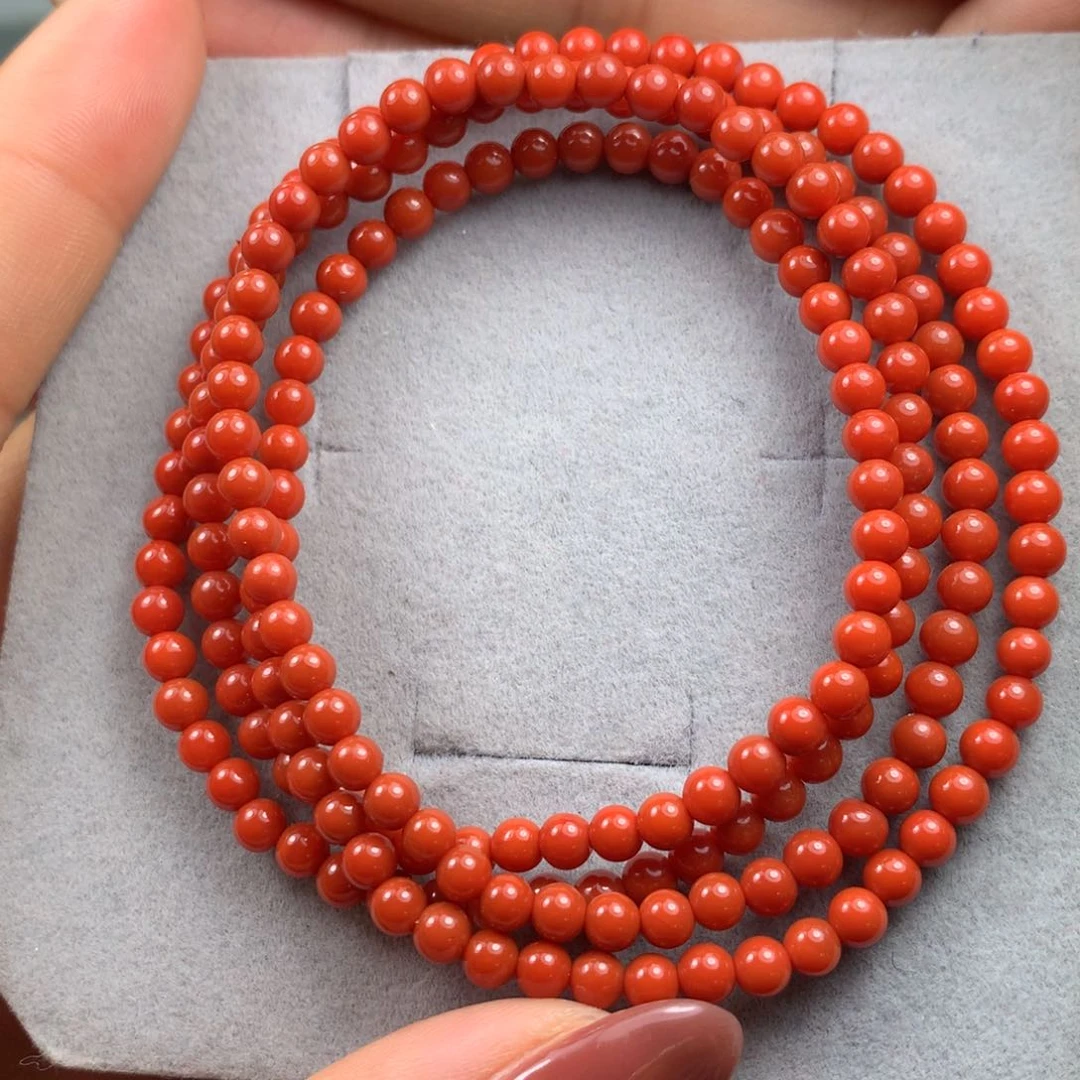 南红玛瑙手串未镶嵌