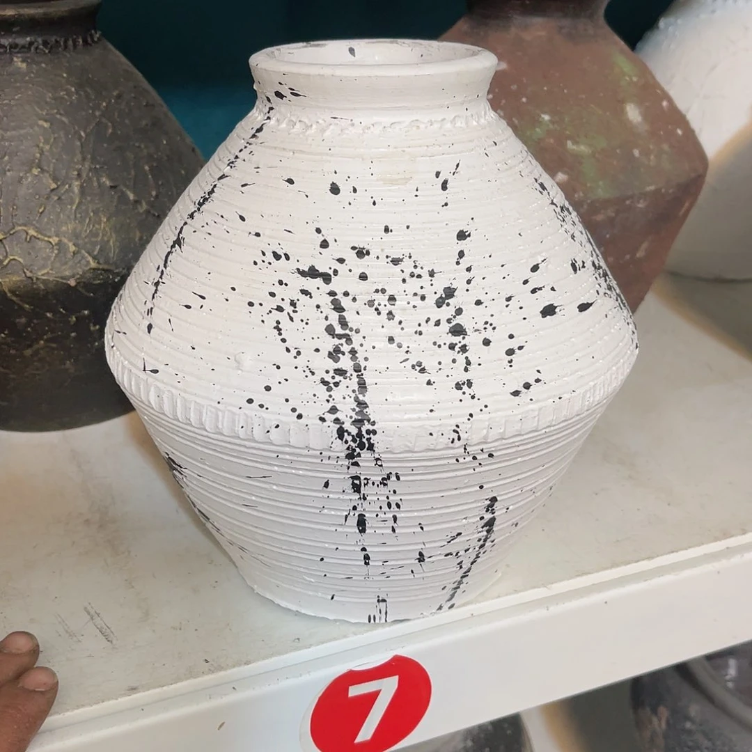 红陶无孔口径8高度20