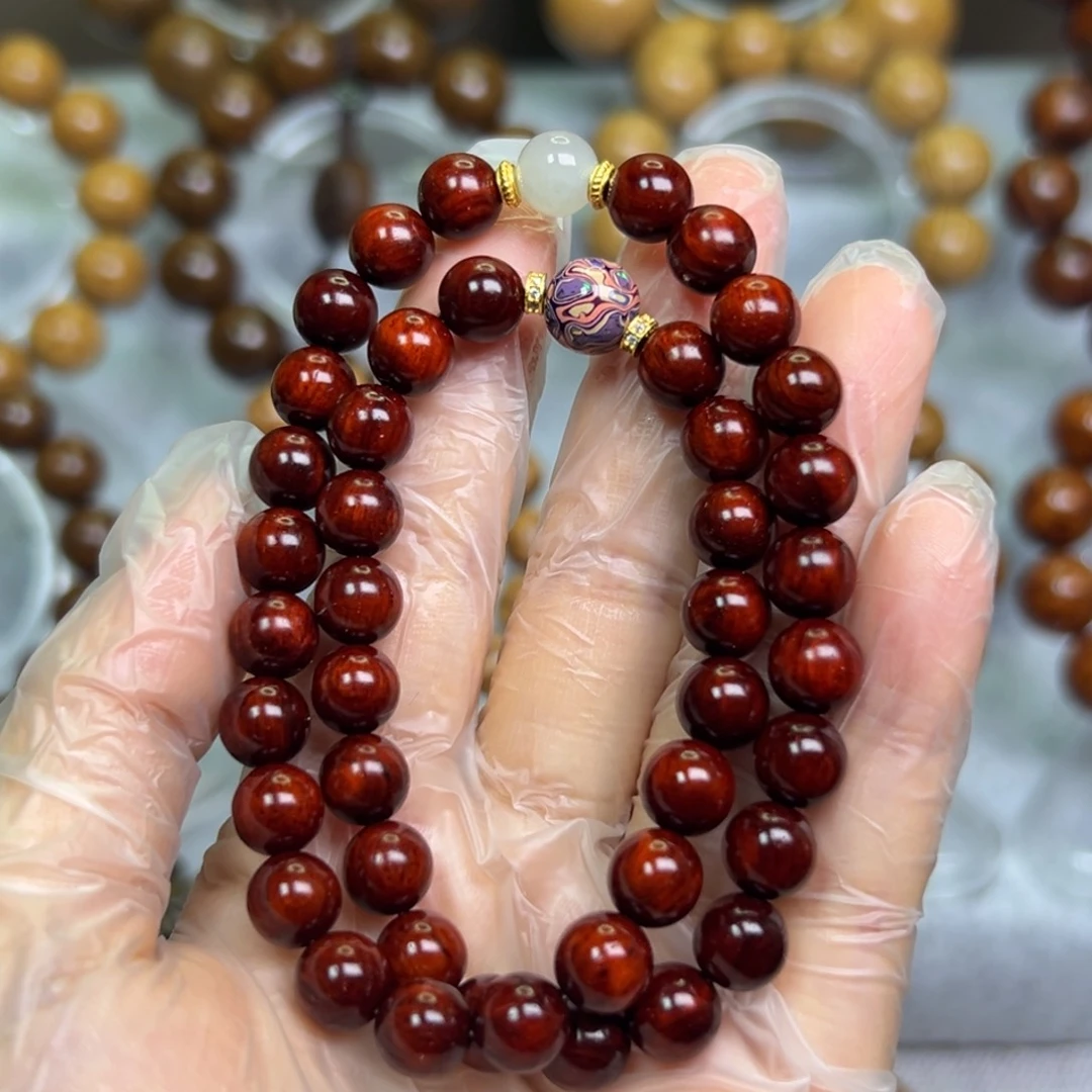 檀香紫檀（小叶紫檀）手串/手链0.8双圈