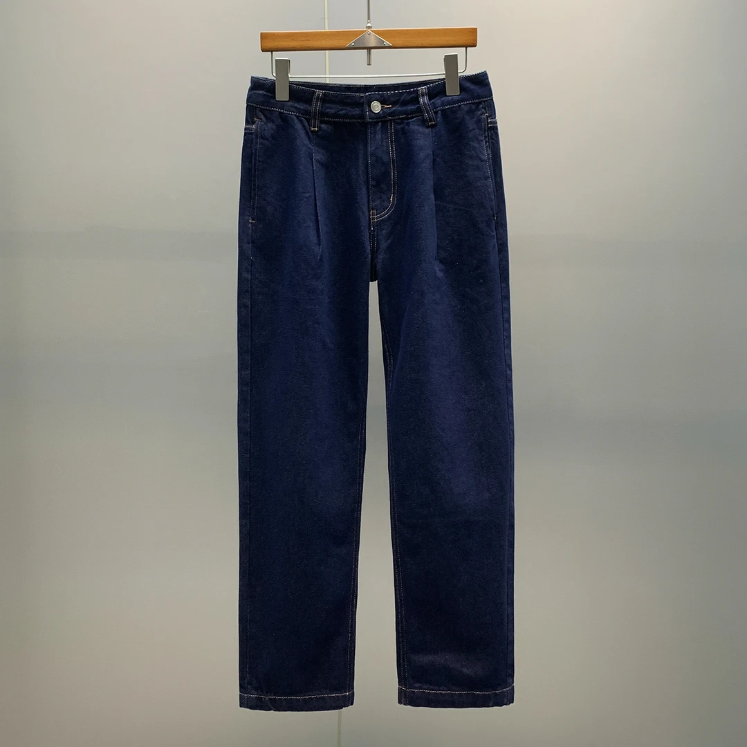 经典阿美咔叽原牛男款四季款牛仔裤2025新款百搭复古男士直筒裤