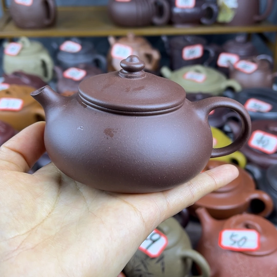 紫砂茶壶宜兴紫砂壶寒江