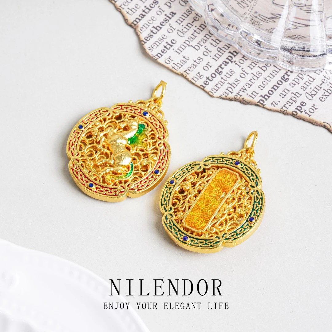 铜合金吊坠 XL-568时尚民族风马到成功双面吊坠