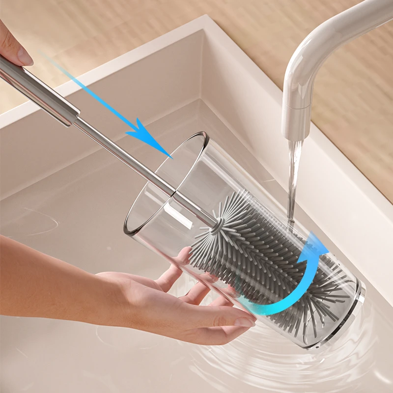 杯刷刷子刷清洁洗杯子神器水杯清洗长柄专用三合一杯子杯盖刷涮子