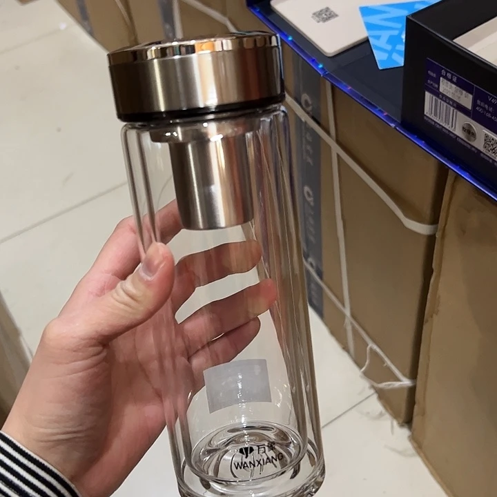 v49r-75+480ml  本色 双层加厚玻璃杯