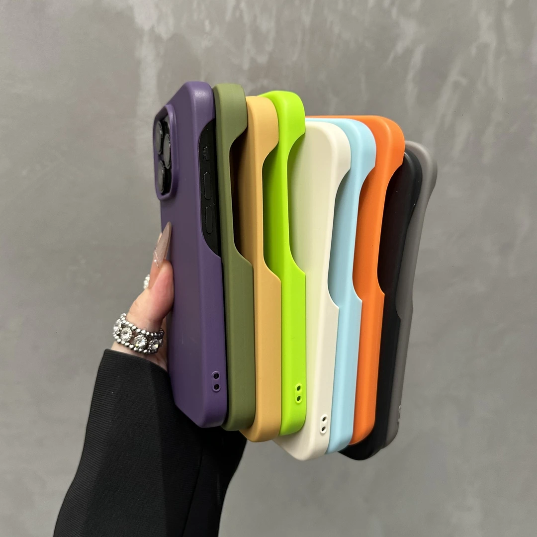 奥菲顿纯色半包适用iPhone15/16promax苹果14/13磨砂手机壳1211软