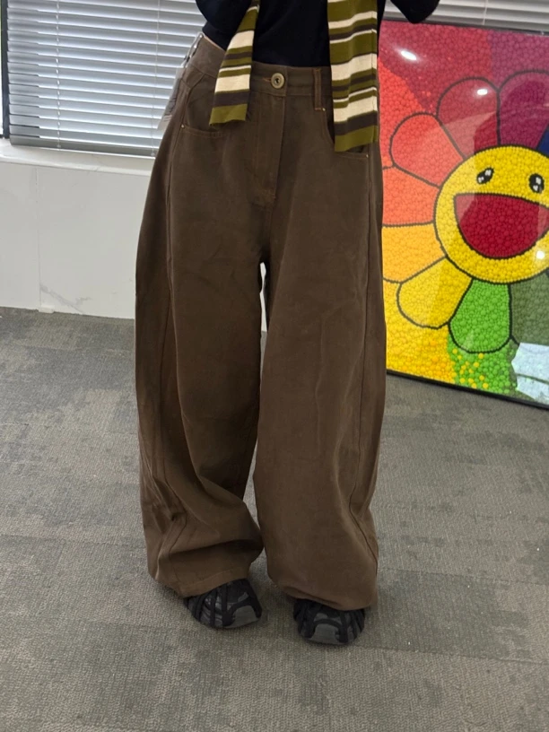 7718依茸国际春款直筒休闲裤