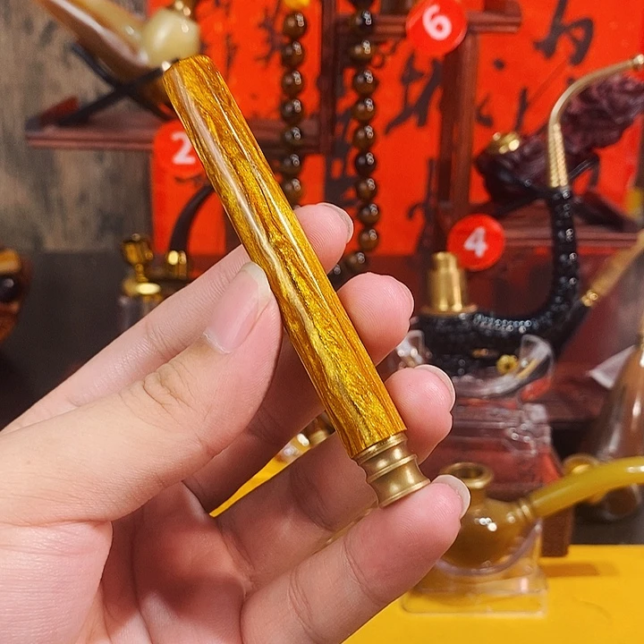高端定制金丝楠烟嘴