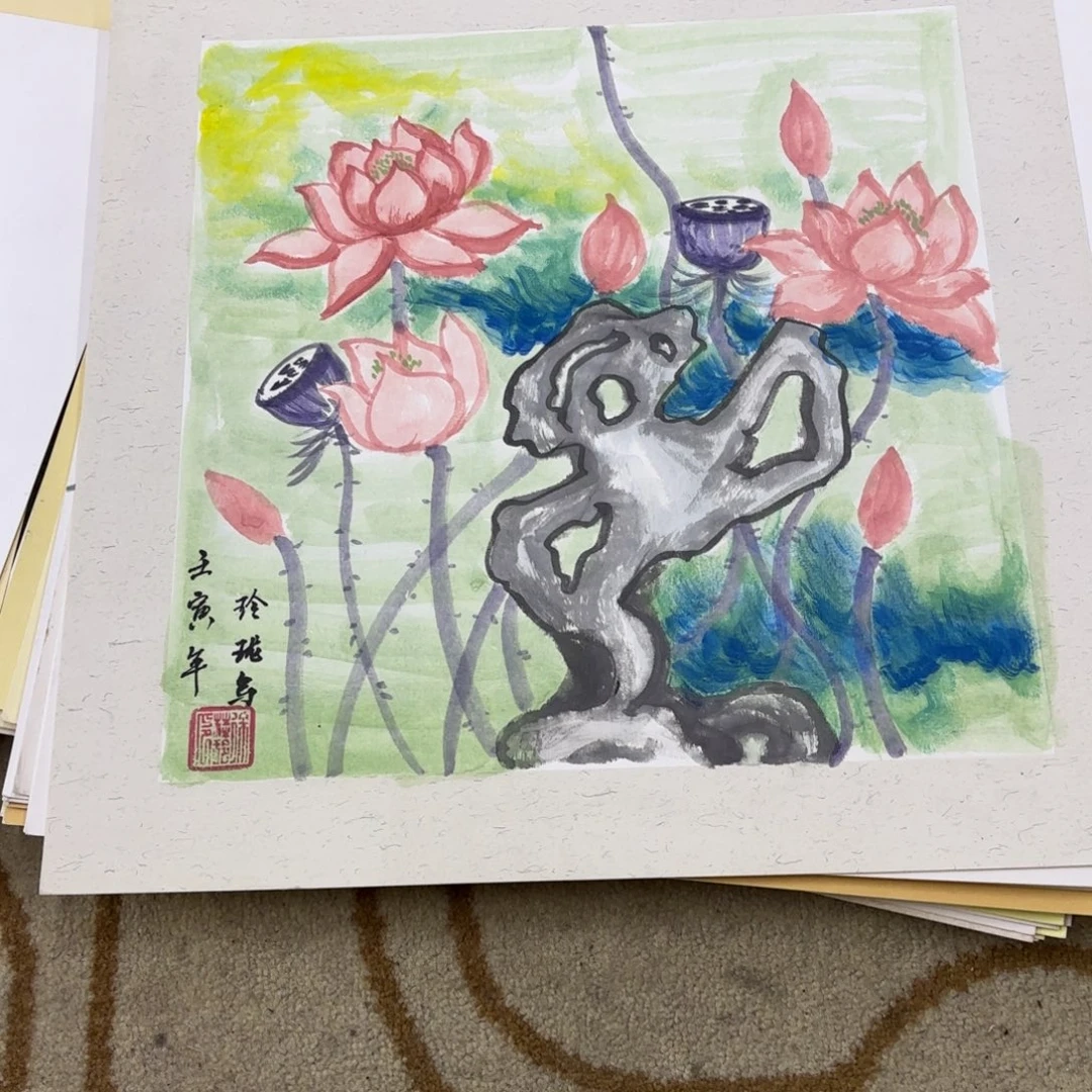 国画国画老师作品刘