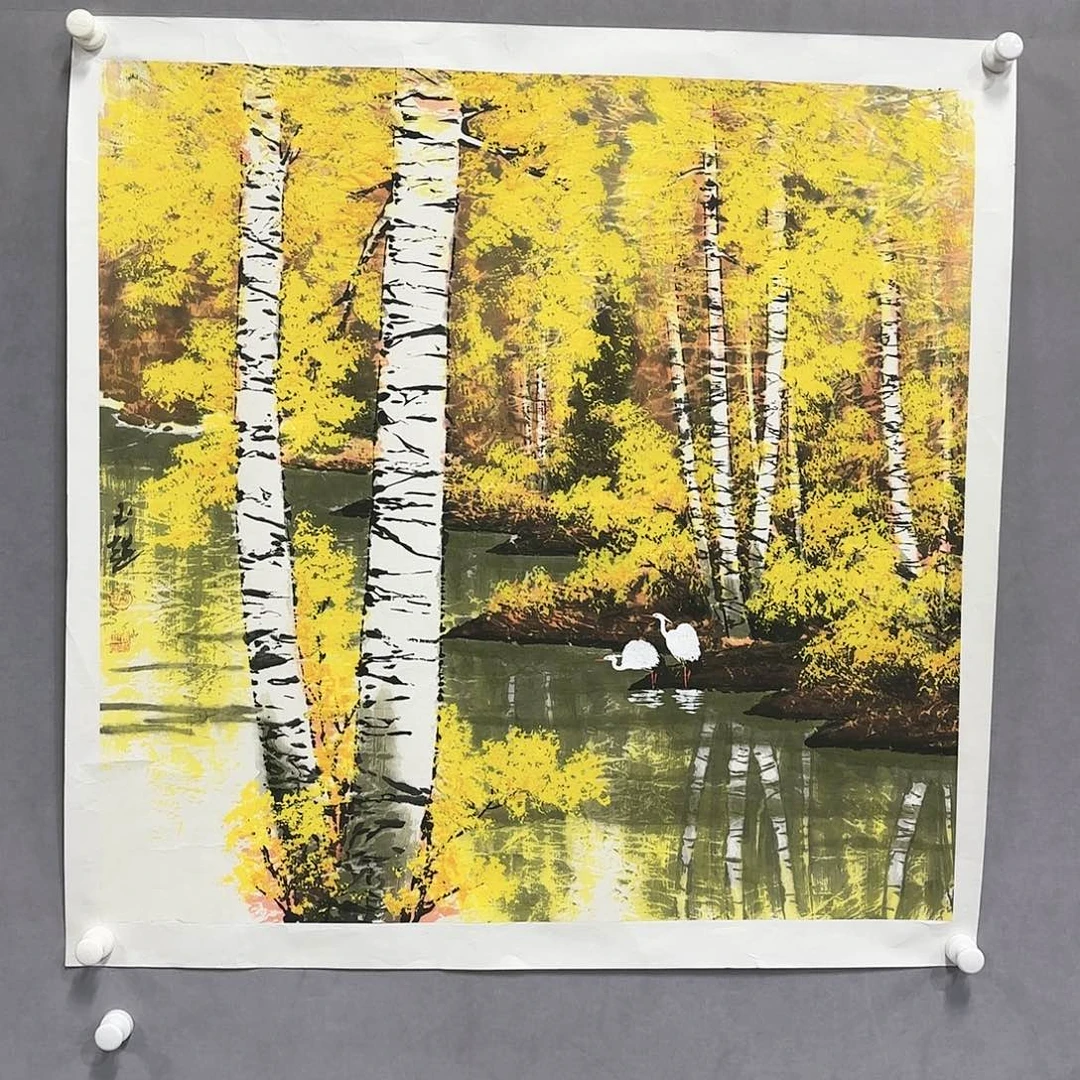 国画国画纯手绘作品请放心去藏