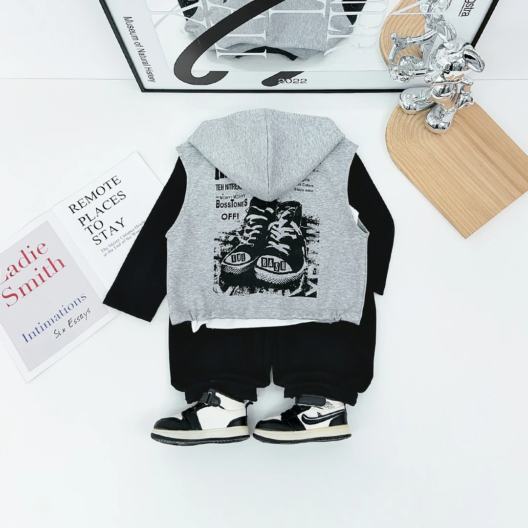 儿童马甲春秋款2025秋新款秋装男童外套潮 HZ25772 悠悠童话童装