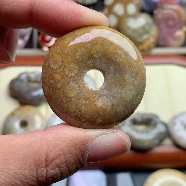 硅化珊瑚（珊瑚玉）颈饰未镶嵌