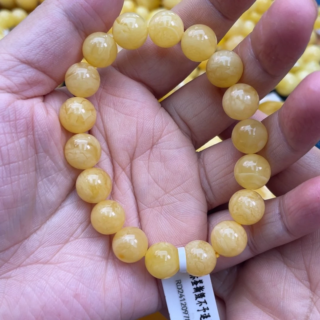 琥珀裸石未镶嵌琥珀蜜蜡10m m