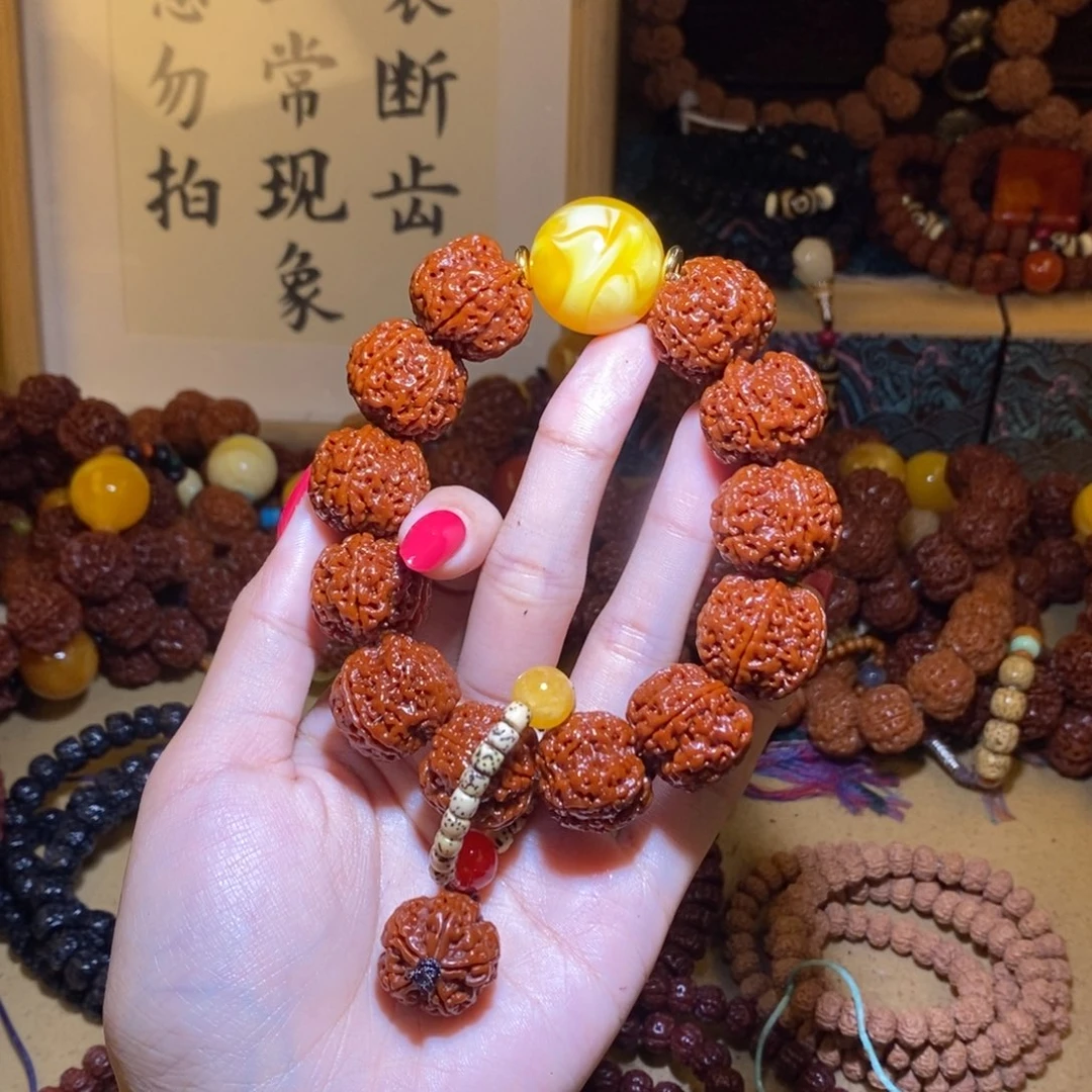用***5金刚菩提吊坠225玉华手盘古龙精品一物