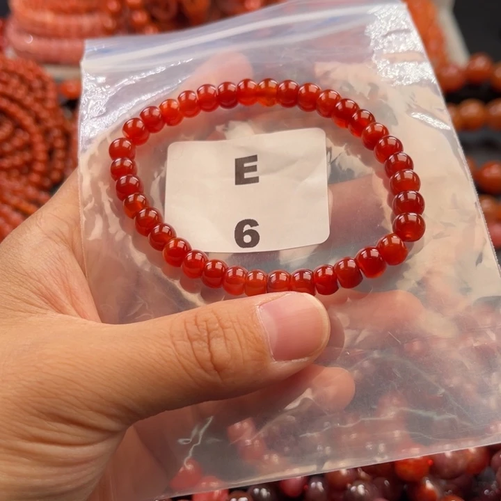 南红玛瑙未镶嵌多样性发货默认微瑕称重6mm