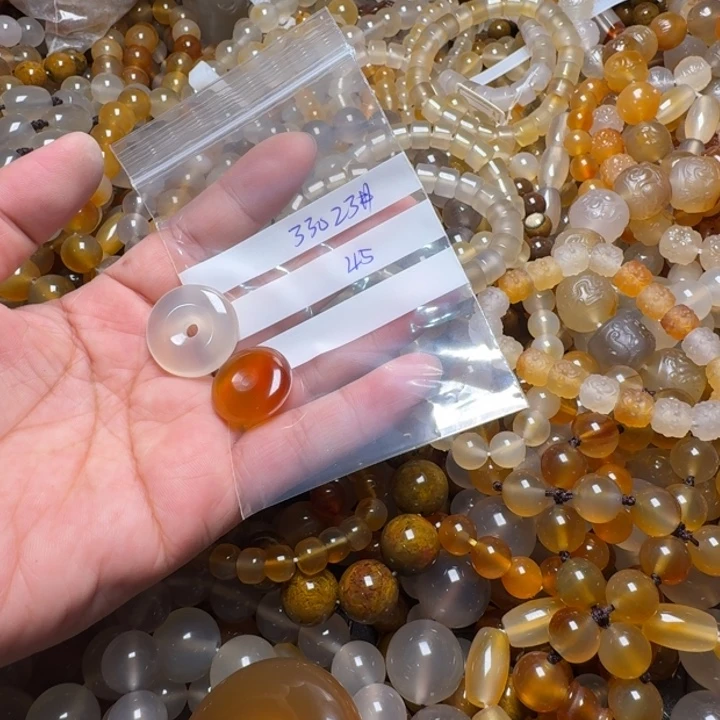 玛瑙/玉髓颈饰合金冰*33023