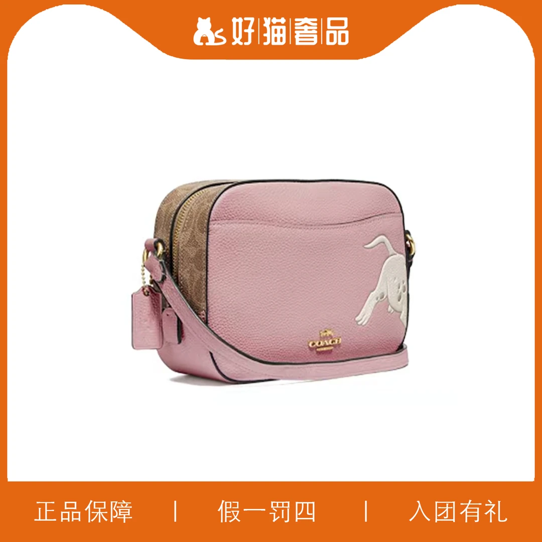 95新 COACH/蔻驰 蔻驰印花相机包/X3071/22X17X8