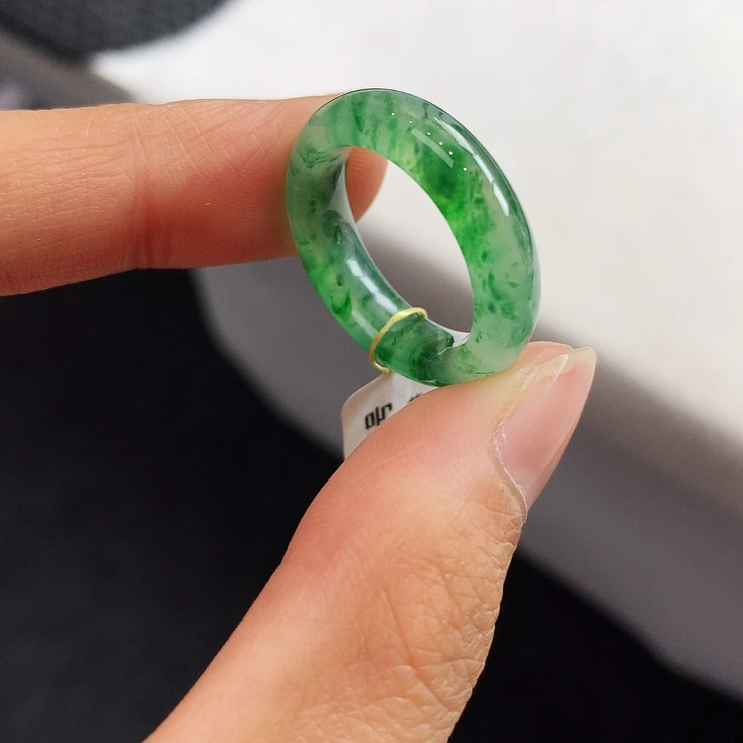 翡翠未镶嵌戒指14-15号